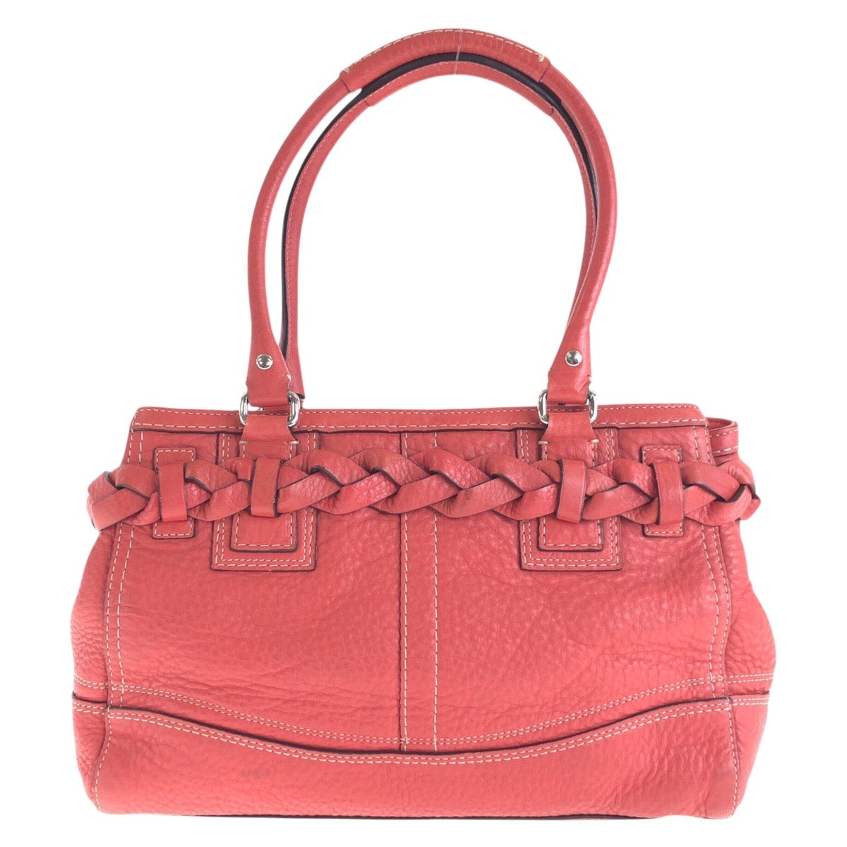 Coach Tote Bag Leather Pink