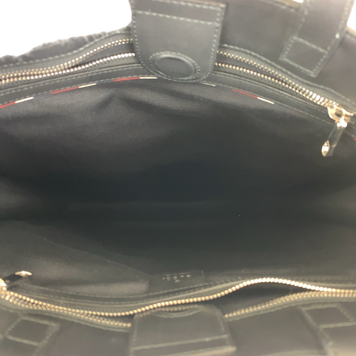 Gucci Tote Bag 495559 Gg Supreme Canvas, Leather Black Black Multicolor Silver Metal Tote Bag Shoulder Bag 2way Sherry Line Courier Emblem Embroidery Mens Used Authentic