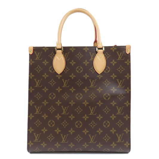 Louis Vuitton Tote Bag M45848 Monogram Canvas Brown Sac Plat Pm Monogram Women Used Authentic