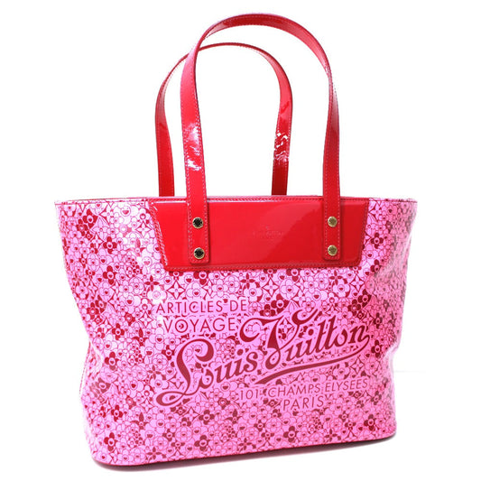 Louis Vuitton Tote Bag M93160 Pvc Pink Beach Line Cosmic Pm Women Used Authentic