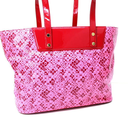 Louis Vuitton Tote Bag M93160 Pvc Pink Beach Line Cosmic Pm Women Used Authentic