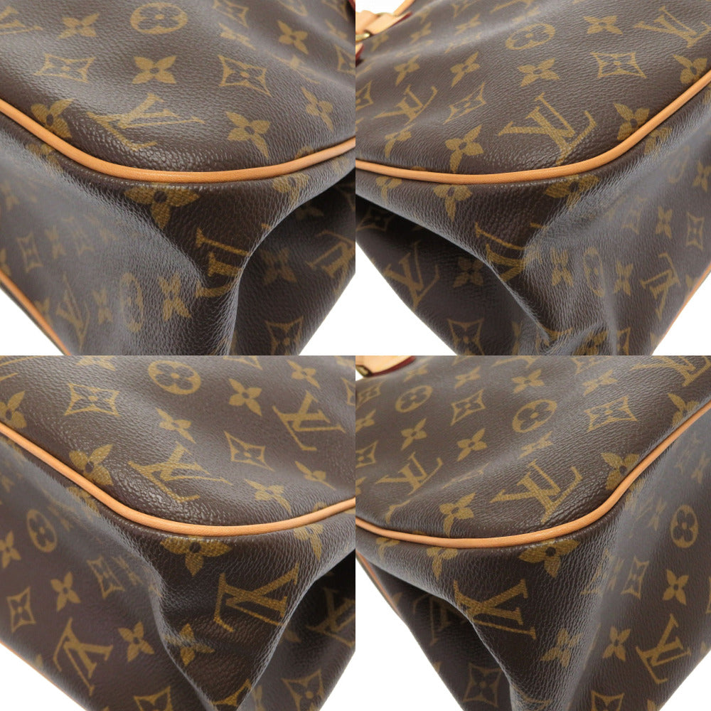 Louis Vuitton Tote Bag M51154 Monogram Canvas Brown Monogram Batignolles Horizontal Women Used Authentic