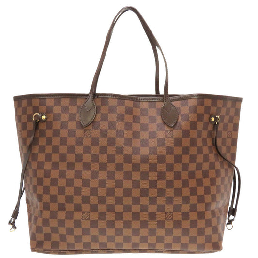 Louis Vuitton Tote Bag N51106 Damier Canvas Brown Damier Ebene Neverfull Gm Women Used Authentic