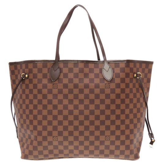 Louis Vuitton Tote Bag N51106 Damier Canvas Brown Damier Ebene Neverfull Gm Women Used Authentic