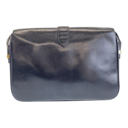 Celine Shoulder Bag Leather Black