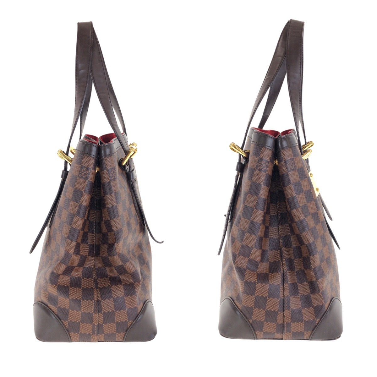 Louis Vuitton Tote Bag N51204 Pvc Brown Damier Hamstead Mm