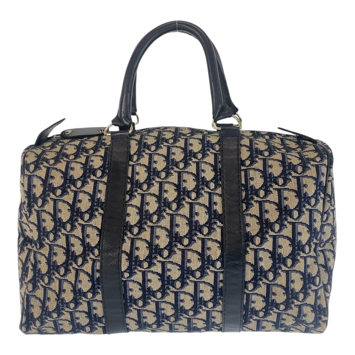 Christian Dior Handbag Canvas Navy Trotter