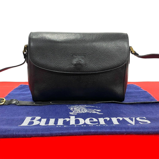 Burberrys Shoulder Bag Leather Black Nova Check Women(unisex) Used Authentic