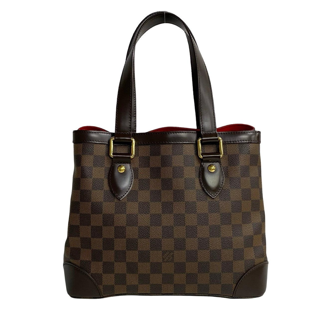 Louis Vuitton Tote Bag Leather, Pvc Brown Damier Hamstead Pm Women Used Authentic