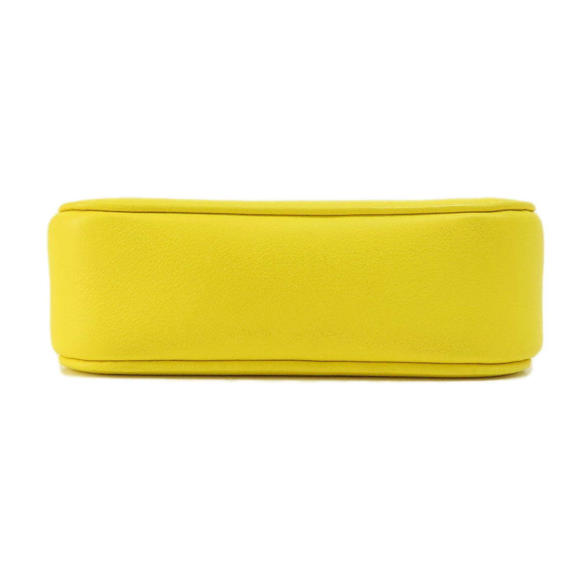 Balenciaga Shoulder Bag Leather Yellow Logo