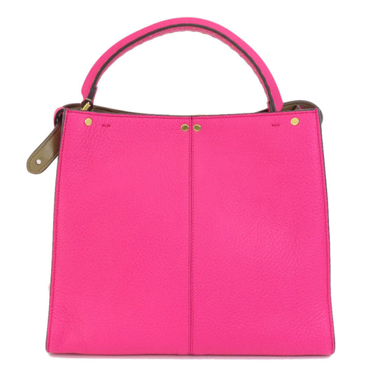 Fendi Handbag Calfskin Pink Peekaboo X Rite 2 Way