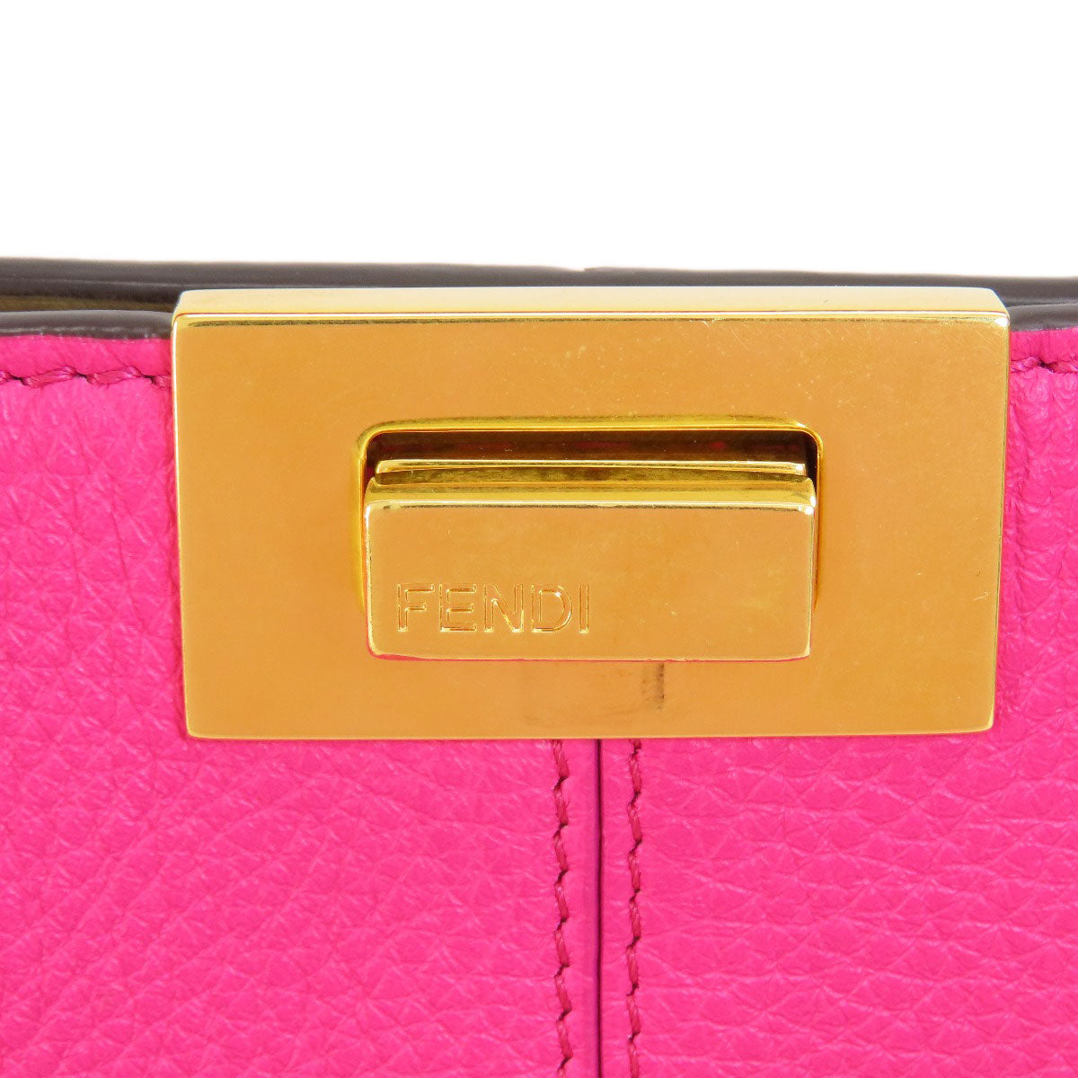 Fendi Handbag Calfskin Pink Peekaboo X Rite 2 Way