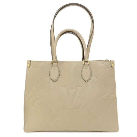 Louis Vuitton Tote Bag M45607 Monogram Ann Platt Gray On The Go Mm Monogram Empreinte Women Used Authentic