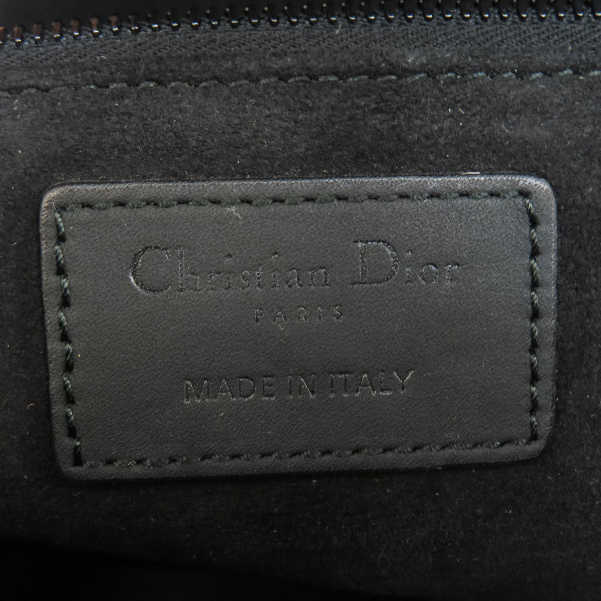 Christian Dior Handbag Calfskin Black Lady Dior 2 Way