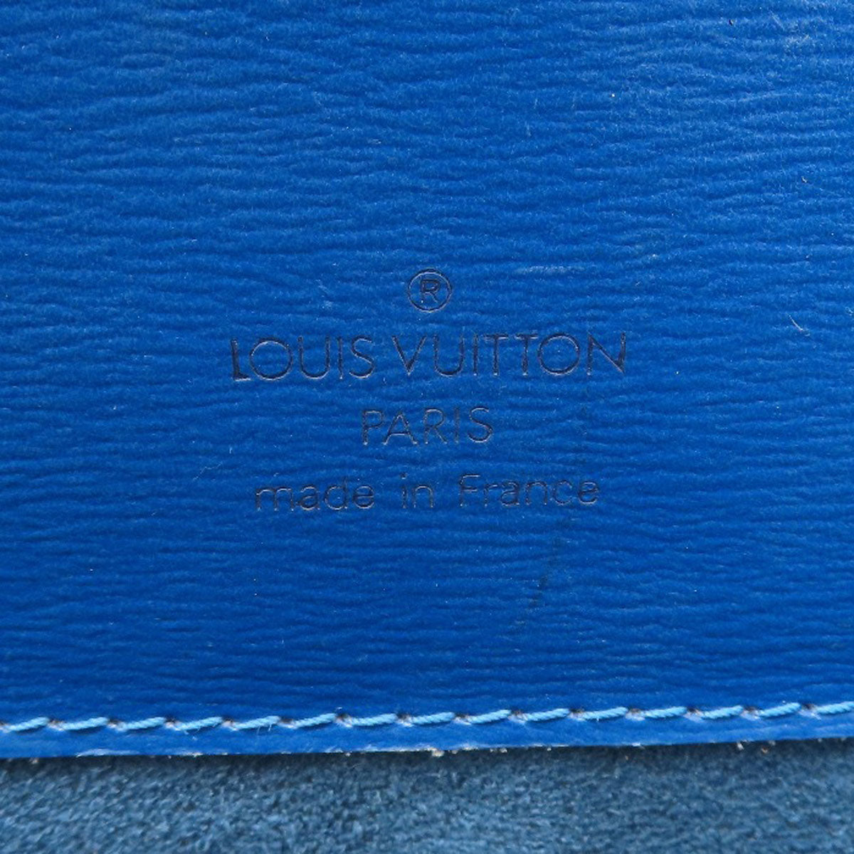 Louis Vuitton Tote Bag M52255 Epi Blue Cluny Toledo Blue Women Used Authentic