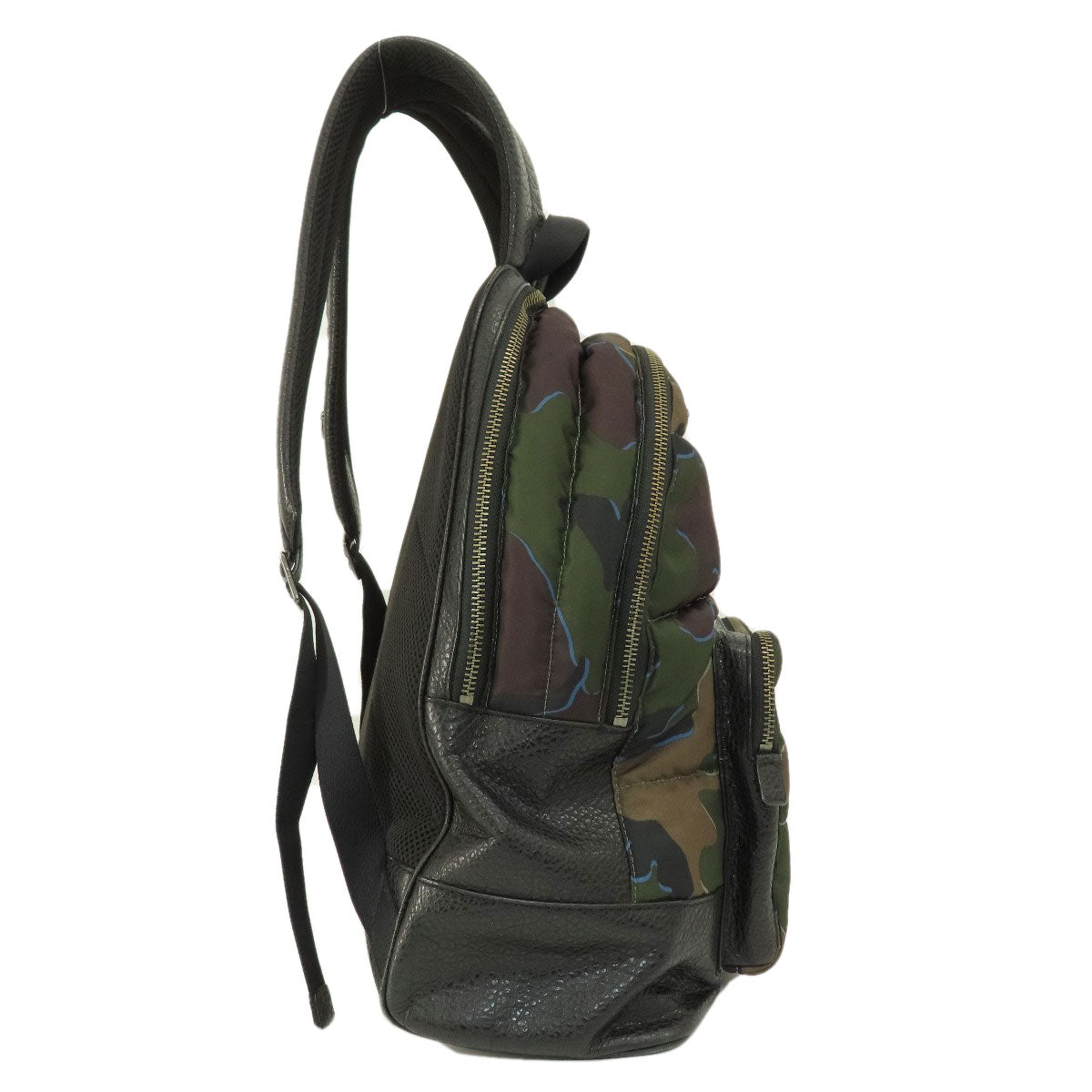 Coach Backpack F31319 Nylon Black Camouflage