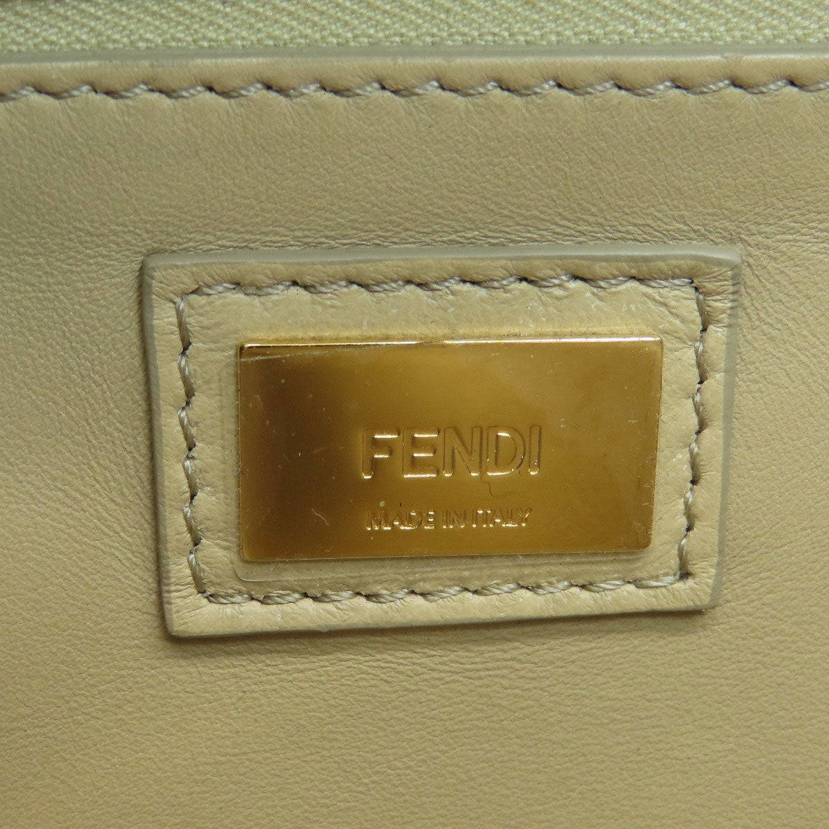 Fendi Handbag Calfskin Purple Peek A Boo Mini