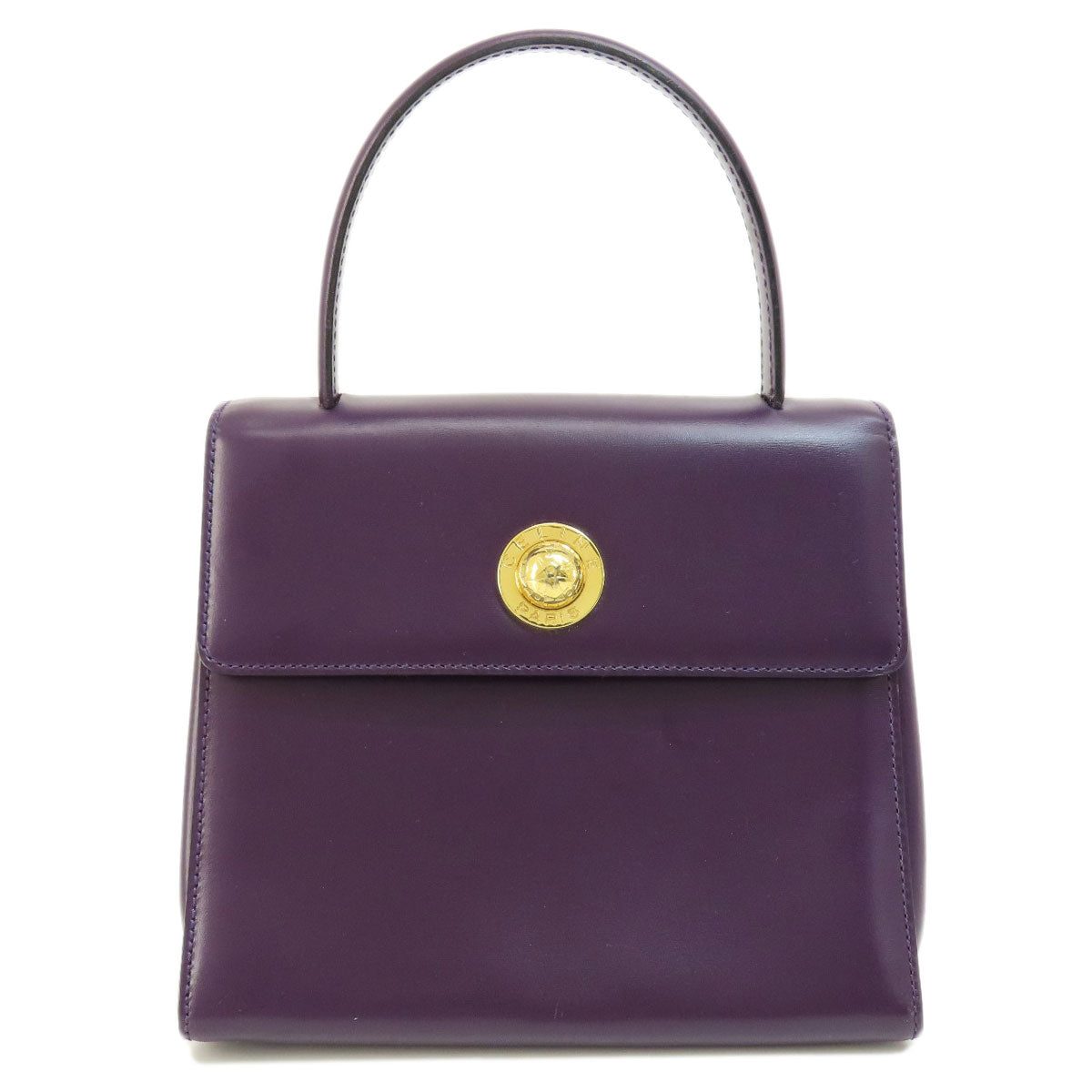 Celine Handbag Leather Purple Star Ball