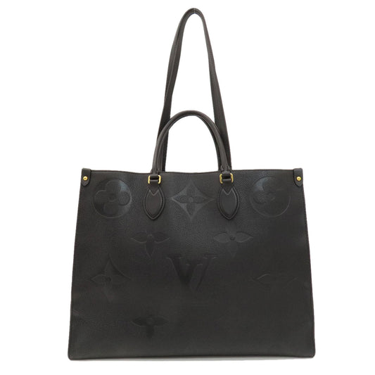 Louis Vuitton Tote Bag M44925 Monogram Ann Platt Black On The Go Gm Monogram Empreinte Women Used Authentic