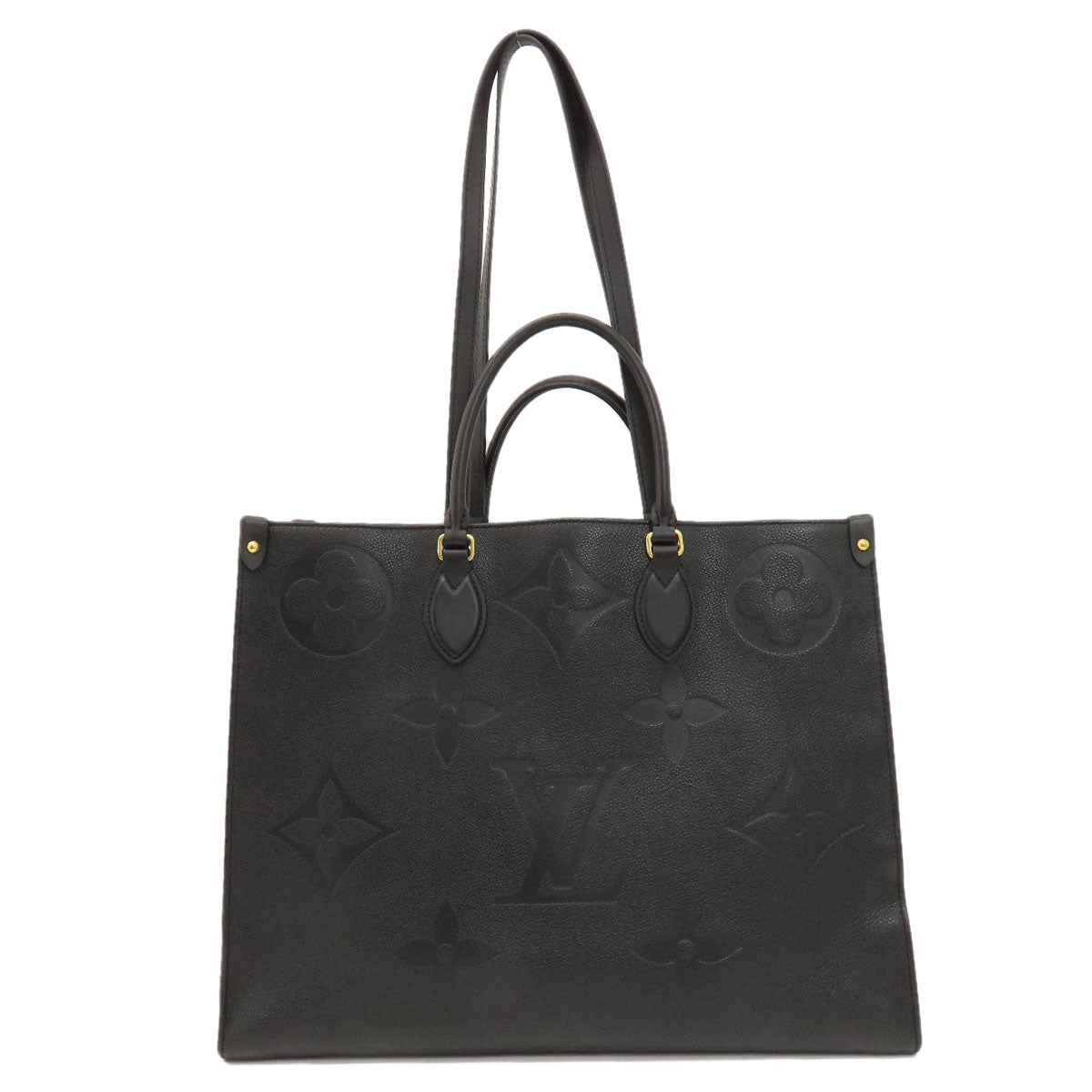 Louis Vuitton Tote Bag M44925 Monogram Ann Platt Black On The Go Gm Monogram Empreinte Women Used Authentic