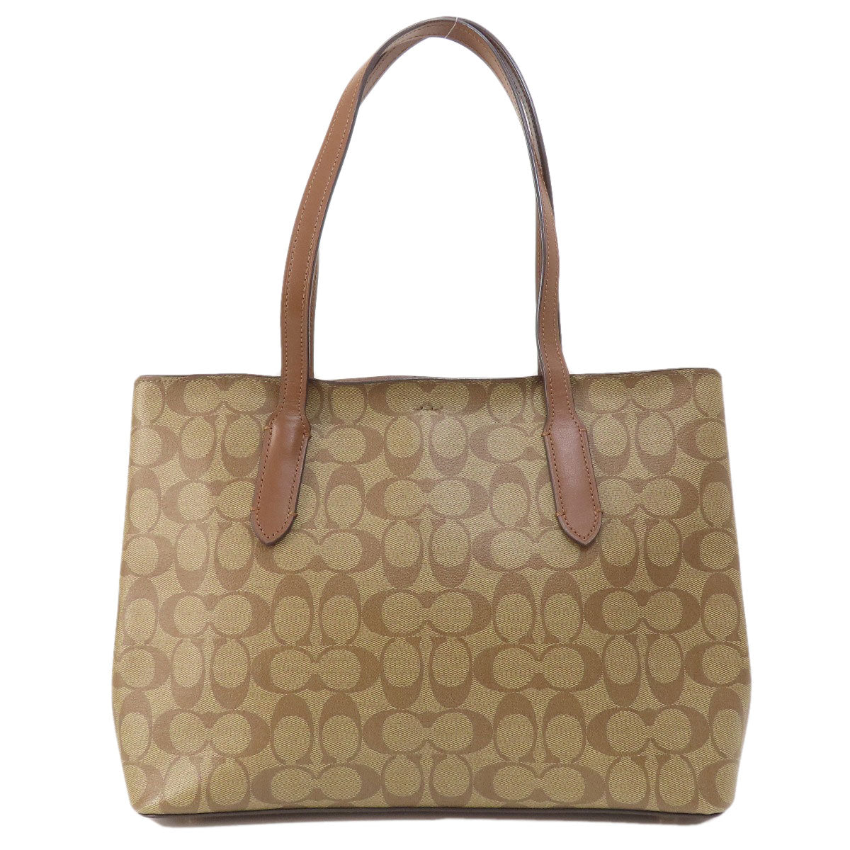 Coach Tote Bag F48735 Pvc Brown Logo Signature