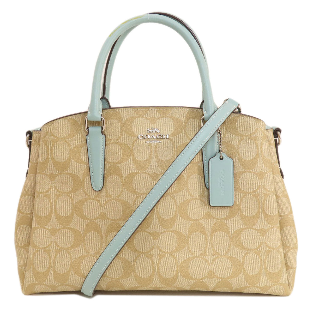 Coach Handbag F29683 Pvc Beige Signature 2 Way