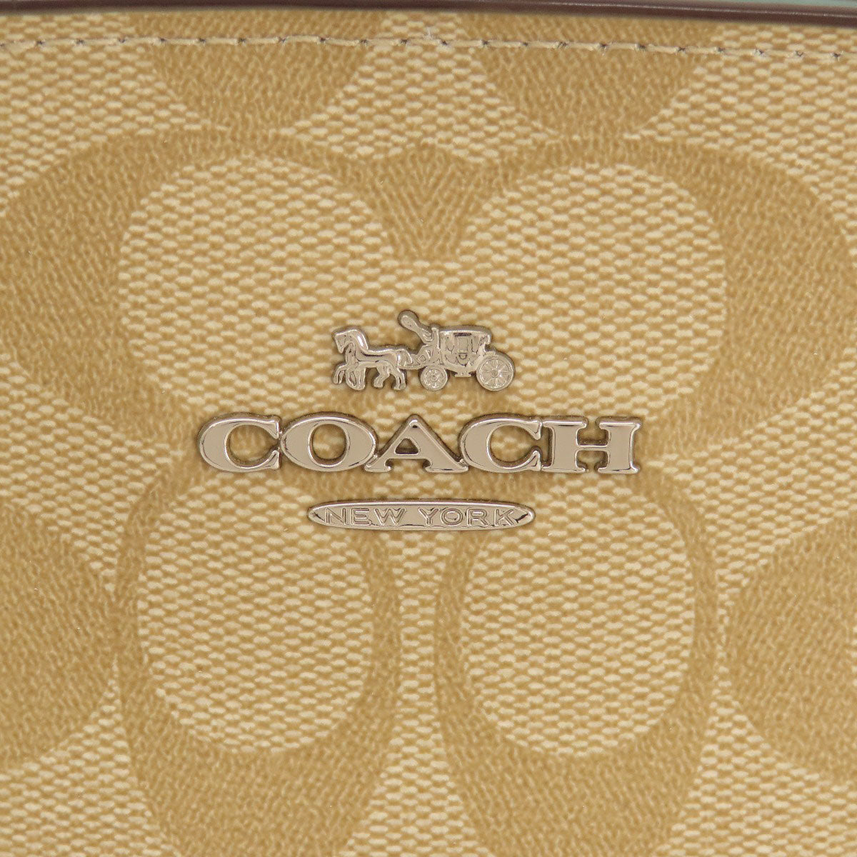 Coach Handbag F29683 Pvc Beige Signature 2 Way