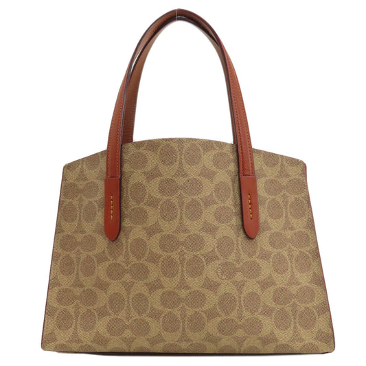 Coach Tote Bag 32749 Pvc Brown Signature