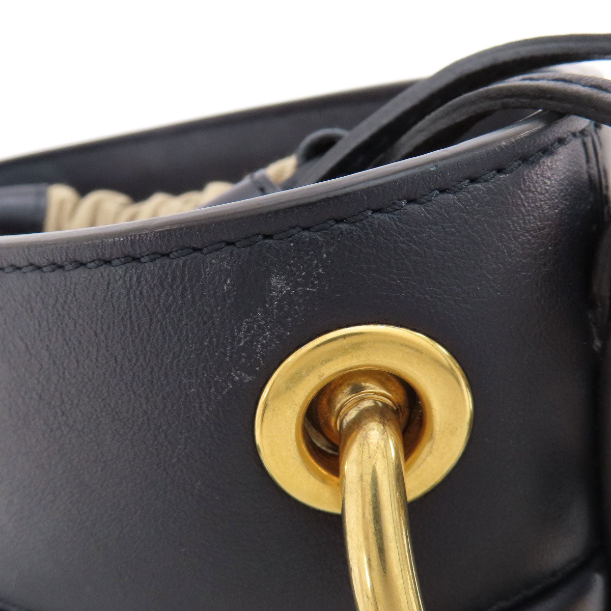 Chloe Handbag Leather Black 2 Way