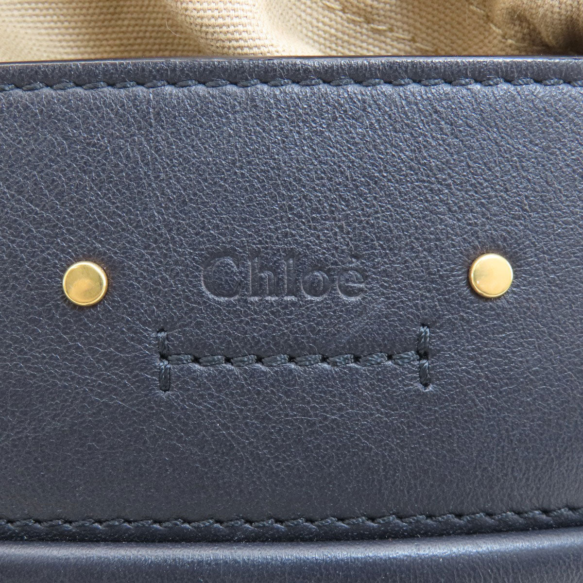 Chloe Handbag Leather Black 2 Way