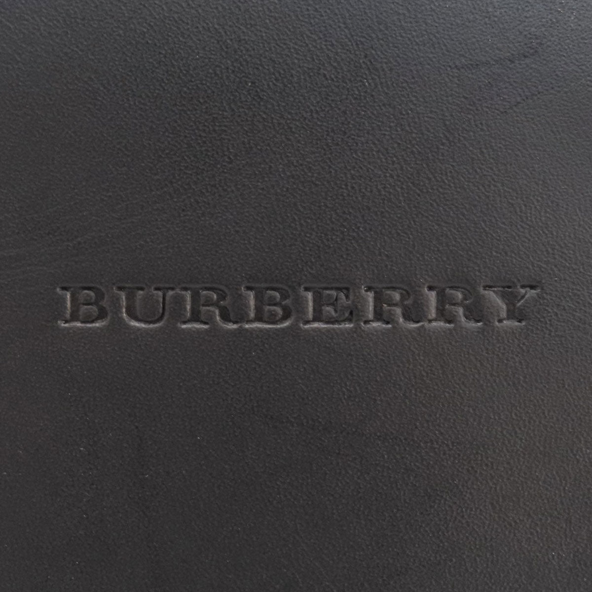 Burberry Handbag Leather Black Logo