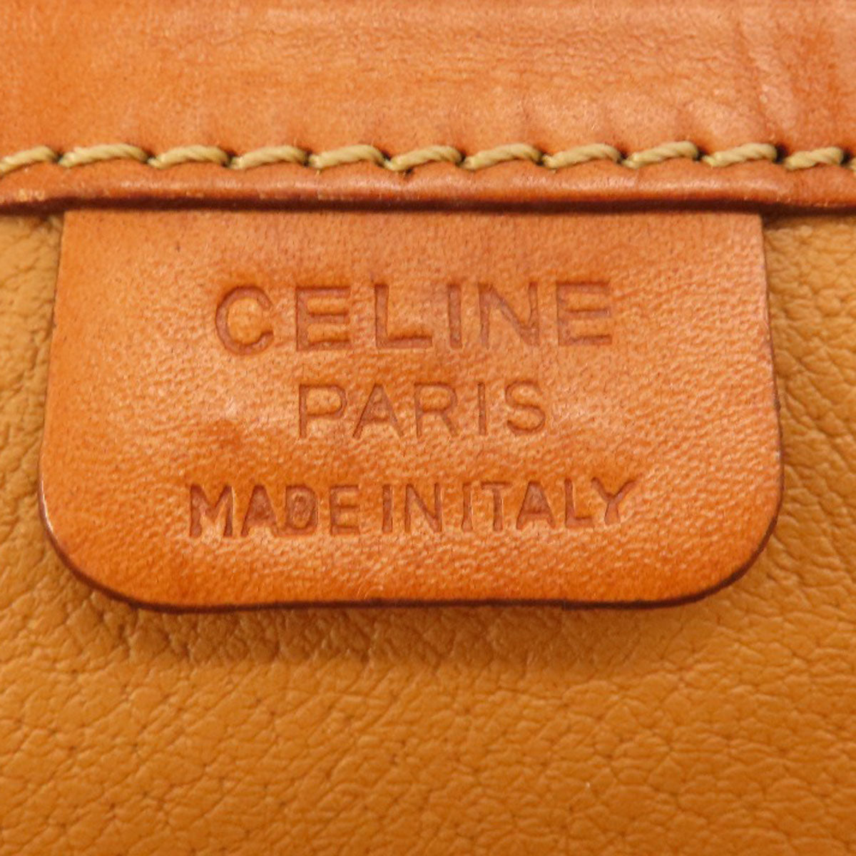 Celine Handbag Pvc Brown Macadam