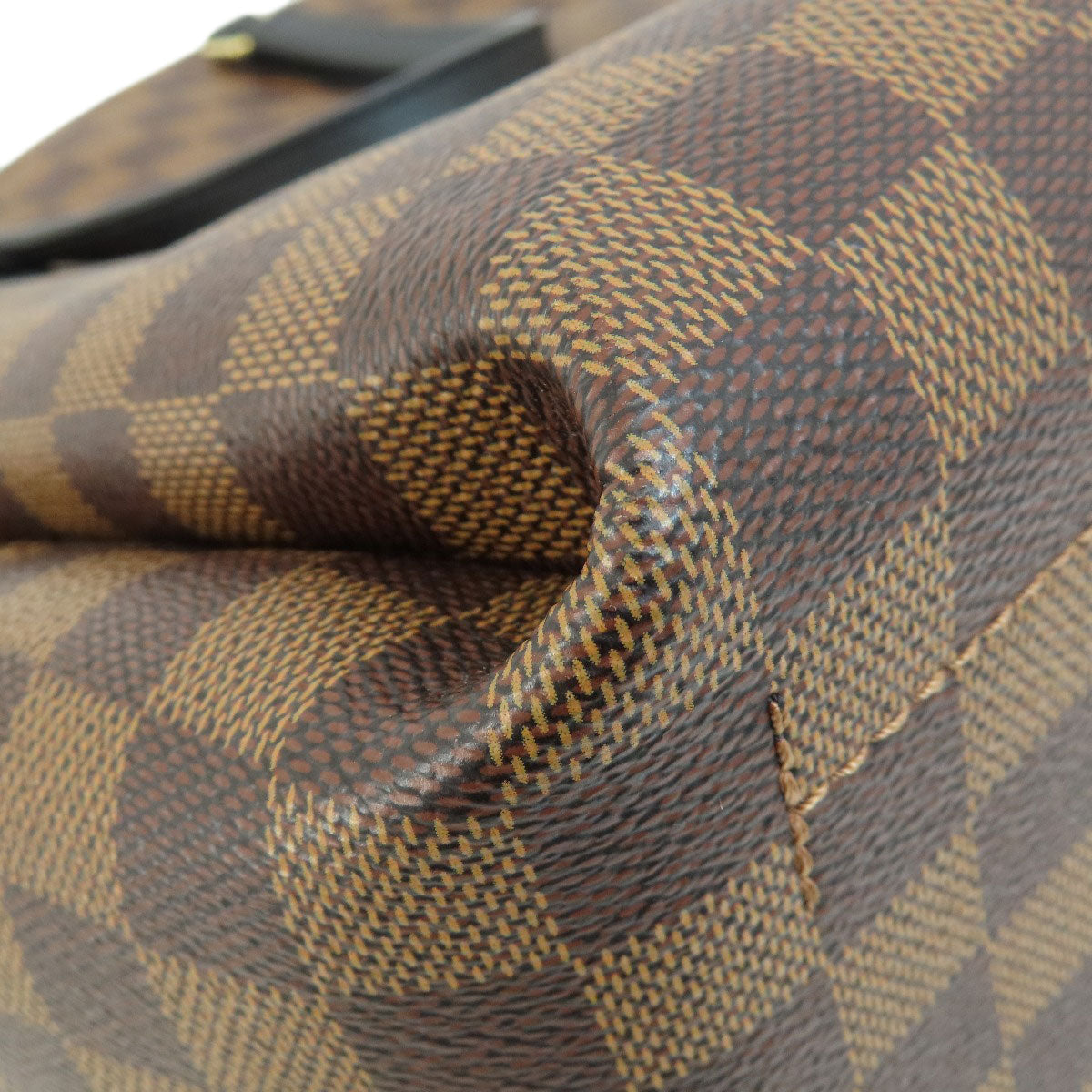 Louis Vuitton Tote Bag N60348 Damier Canvas Brown Belmont Nb Bb Damier Women Used Authentic