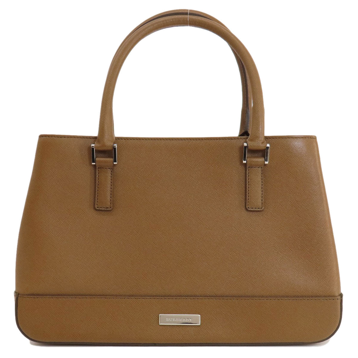 Burberry Handbag Pvc Brown Logo