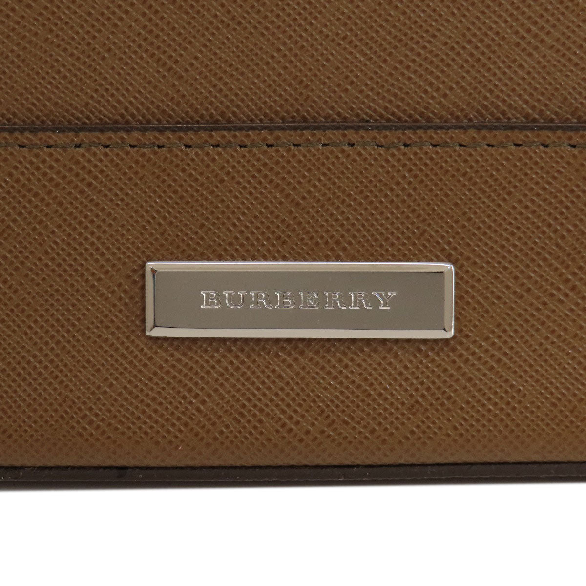 Burberry Handbag Pvc Brown Logo