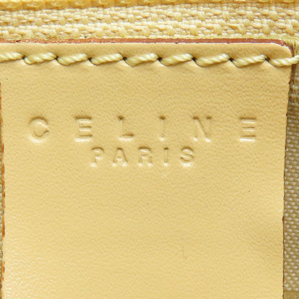 Celine Handbag Canvas Beige C Macadam