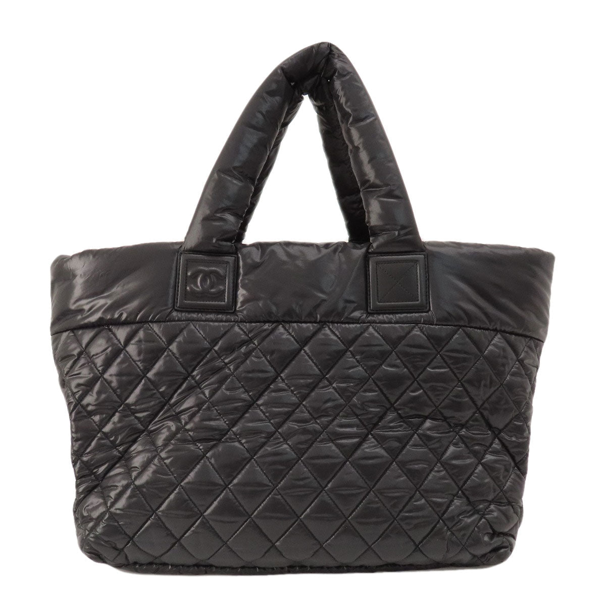 Chanel Handbag Nylon Black Cococoon Silver Metal