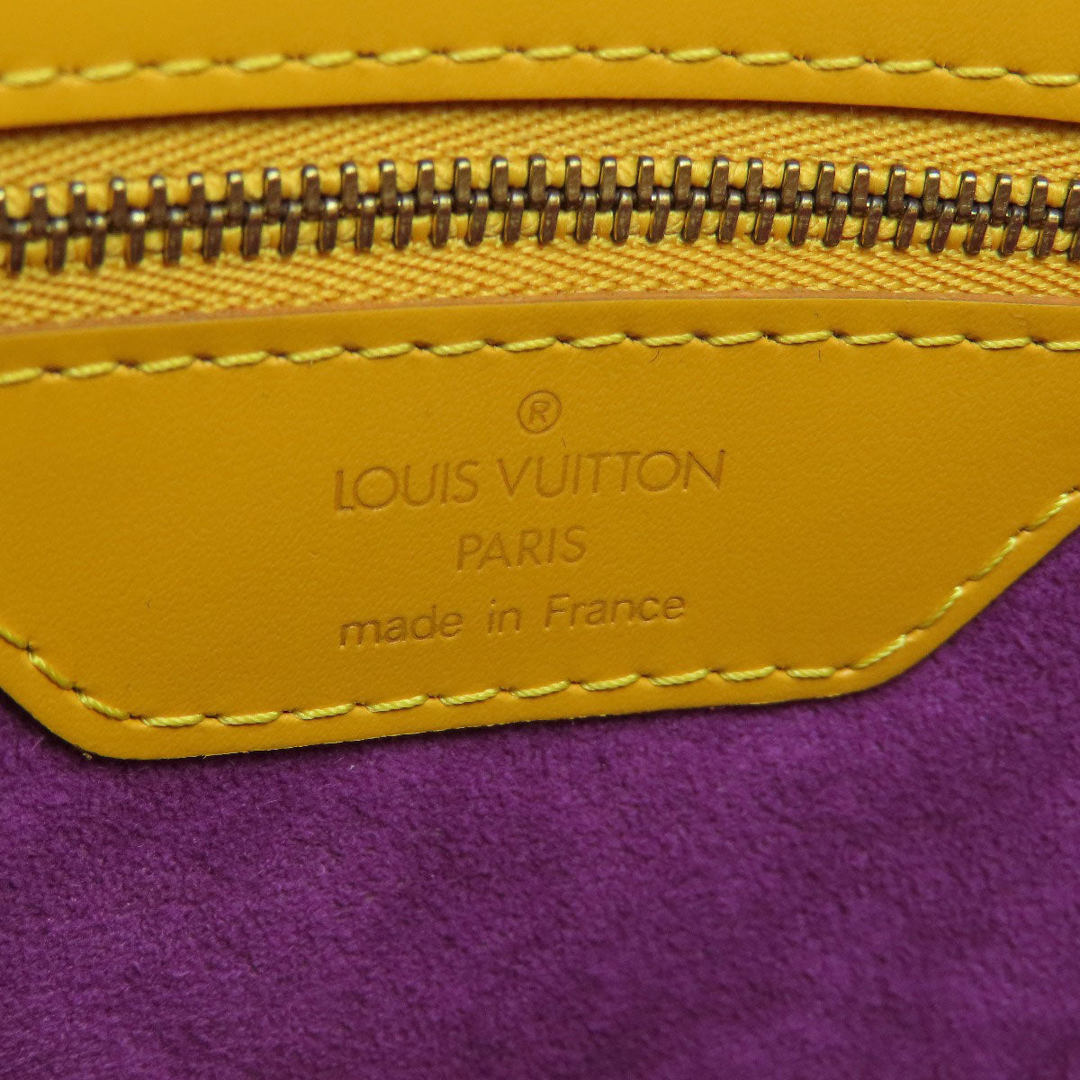 Louis Vuitton Tote Bag M52269 Epi Yellow Saint Jacques Shopping Tassili Yellow Women Used Authentic