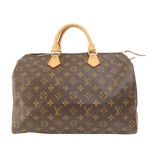 Louis Vuitton Tote Bag M41524 Monogram Canvas Brown Speedy 35 Monogram Women Used Authentic