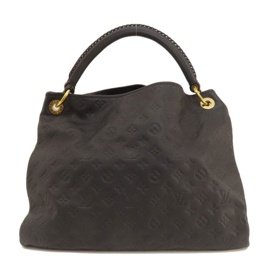 Louis Vuitton Tote Bag M93448 Monogram Ann Platt Black Artsy Mm Monogram Empreinte Women Used Authentic