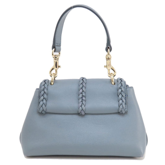 Chloe Handbag Leather Gray Penelope Mini 2 Way