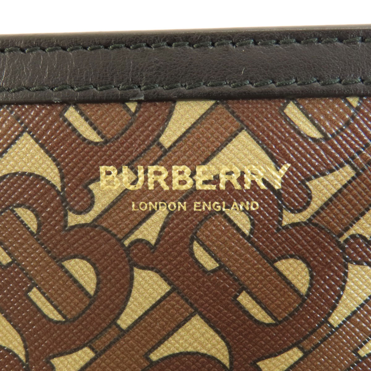 Burberry Tote Bag Pvc Brown Logo Stripe Unisex(unisex) Used Authentic