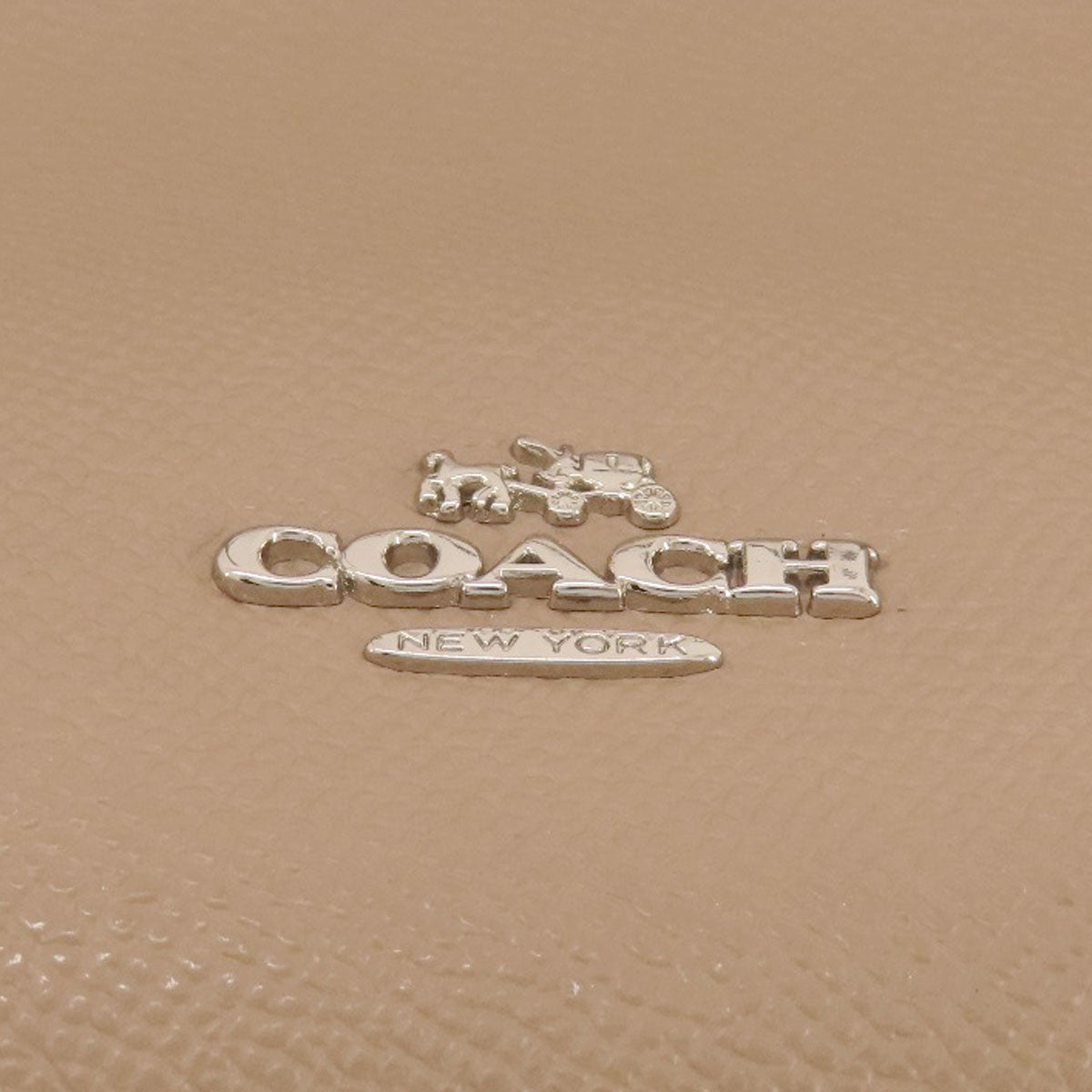 Coach Tote Bag 37776 Leather Brown Logo 2 Way