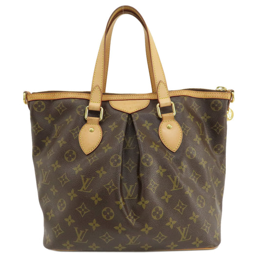 Louis Vuitton Tote Bag M40145 Monogram Canvas Brown Palermo Pm Monogram Women Used Authentic