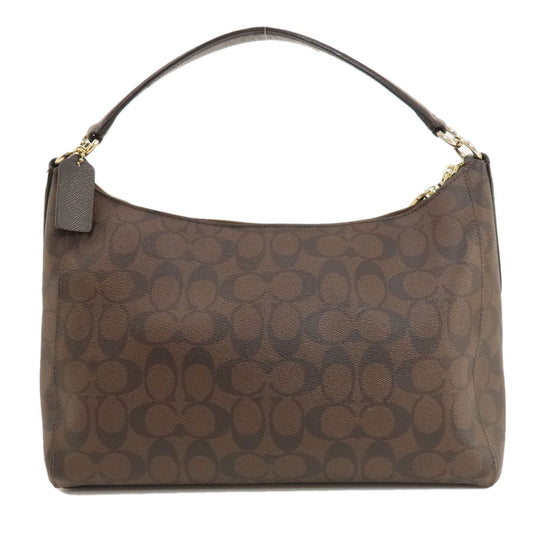 Coach Shoulder Bag F34899 Pvc Brown One Belt Signature