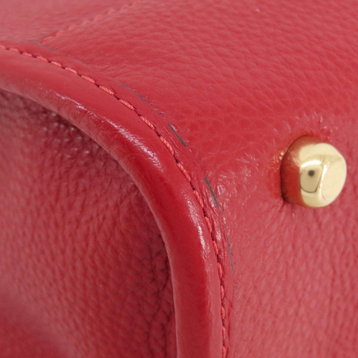 Coach Handbag C7683 Leather Red Dempsey 22 2 Way