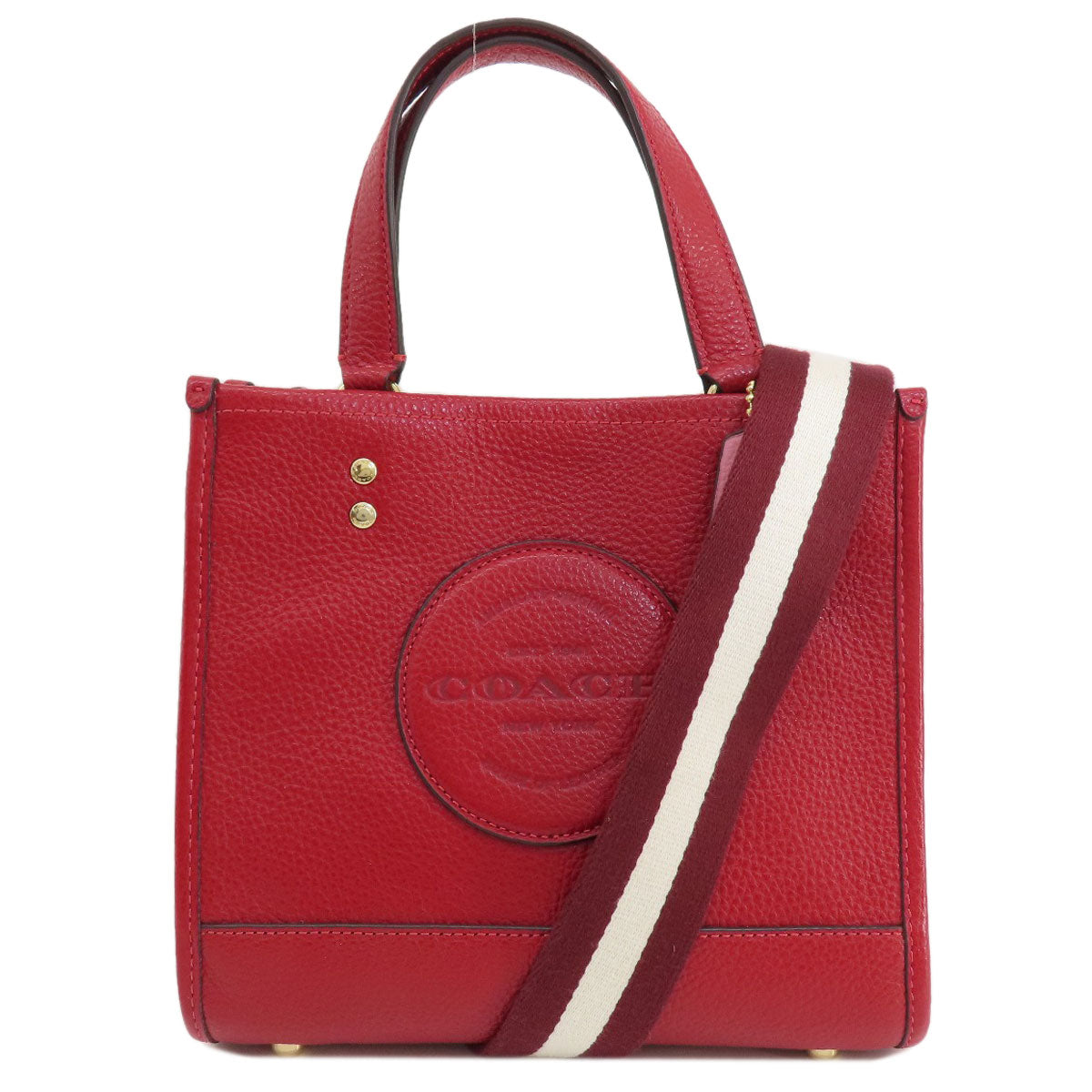 Coach Handbag C7683 Leather Red Dempsey 22 2 Way