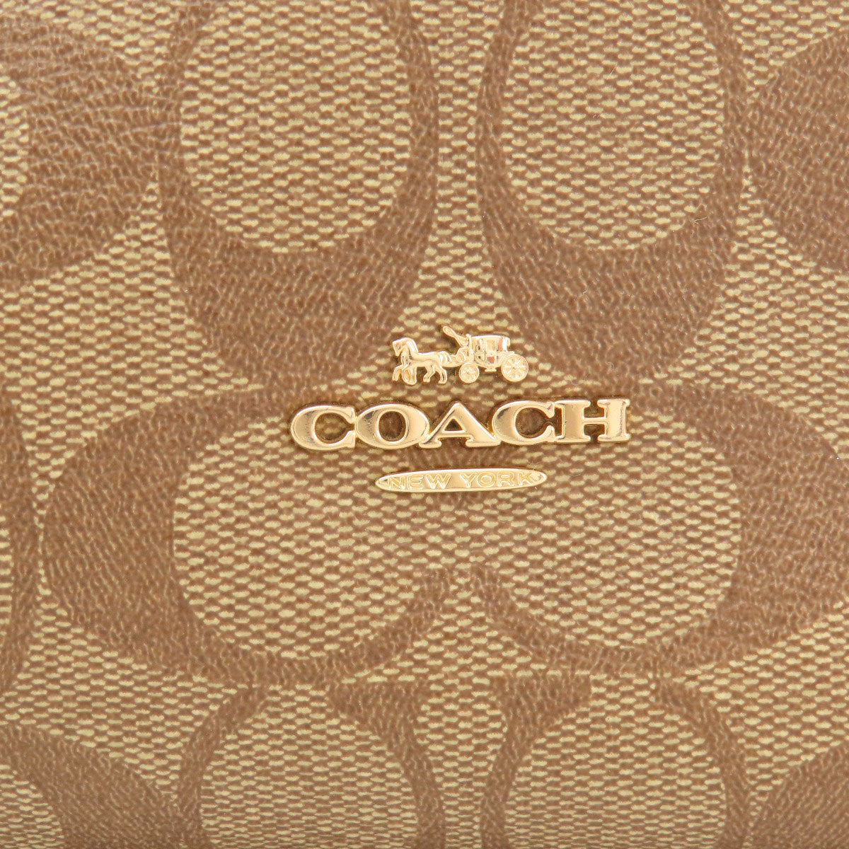 Coach Shoulder Bag F73177 Pvc Brown One Belt Signature