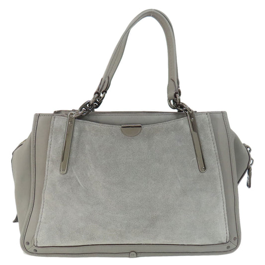 Coach Handbag 32316 Leather Gray Dreamer 2 Way Women Used Authentic