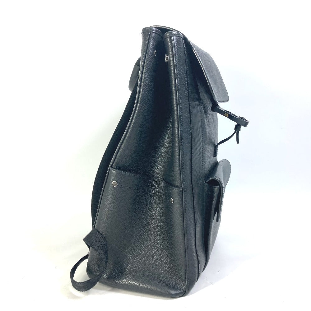 Dior Backpack 1 Adba143 Sse Leather Black Saddle Backpack Mens Used Authentic